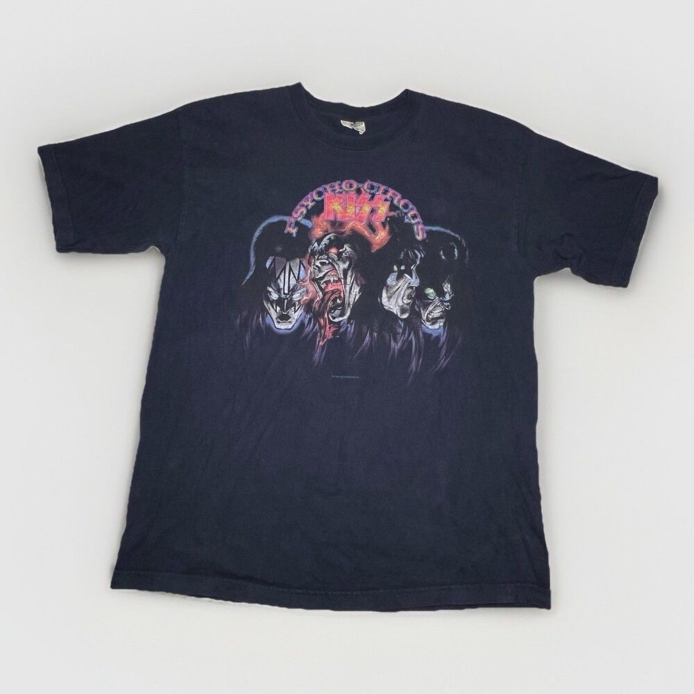 1998 Cronies Kiss Psycho Circus Tour Mens Double Sided  X-Large XL Band T Shirt